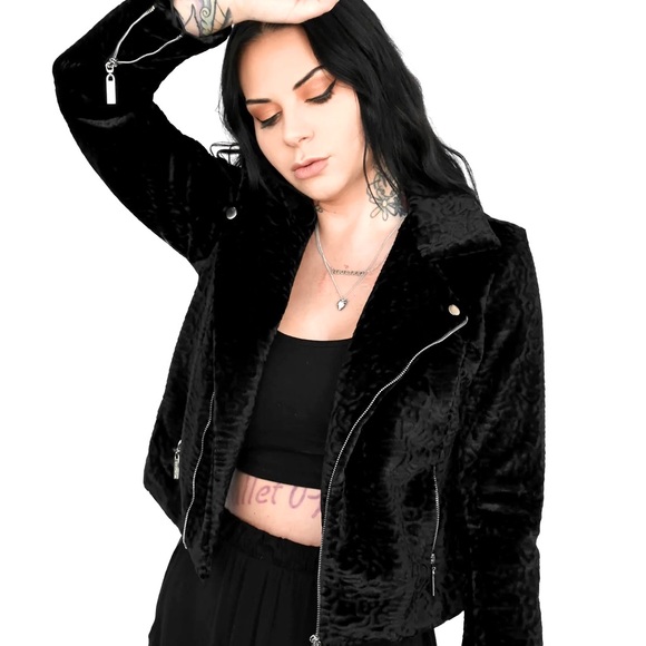 Foxblood “On the Prowl” Faux Fur Moto Jacket - Picture 2 of 5